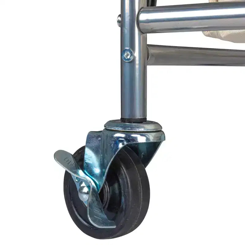Clasificador cuádruple de alta resistencia, clasificador de ropa con ruedas, carrito clasificador de ropa de 4 bolsas con bolsas lavables y extraíbles, cromado
