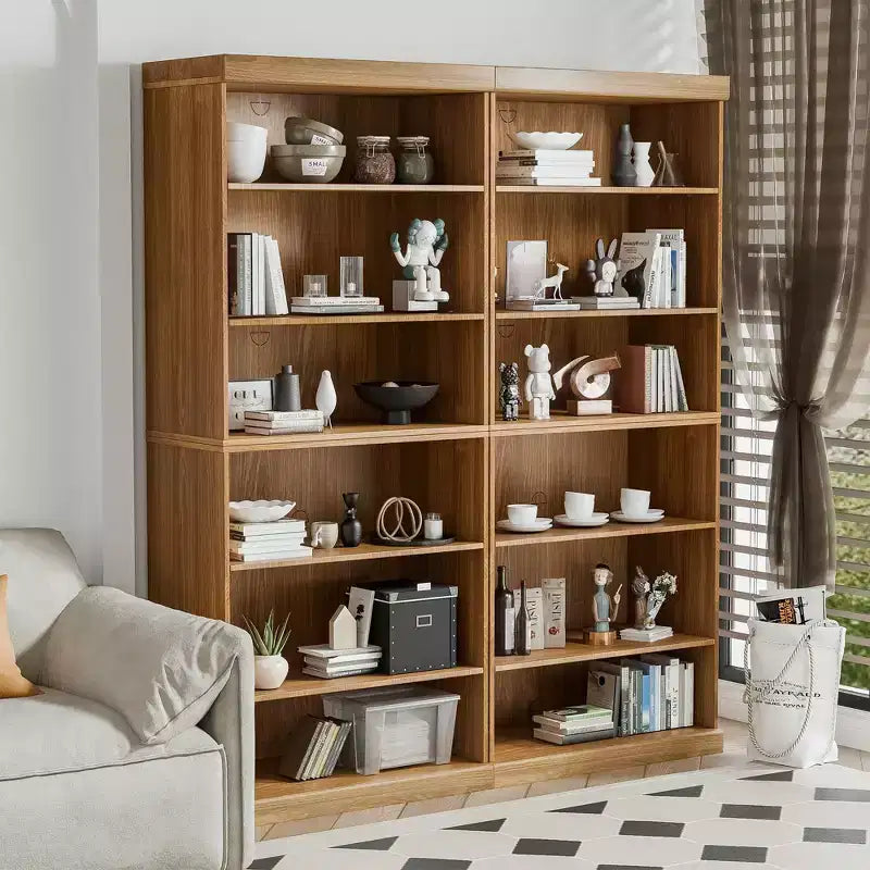 Armario decorativo de madera de 36x31x16 con estante ajustable, sin puerta, color natural