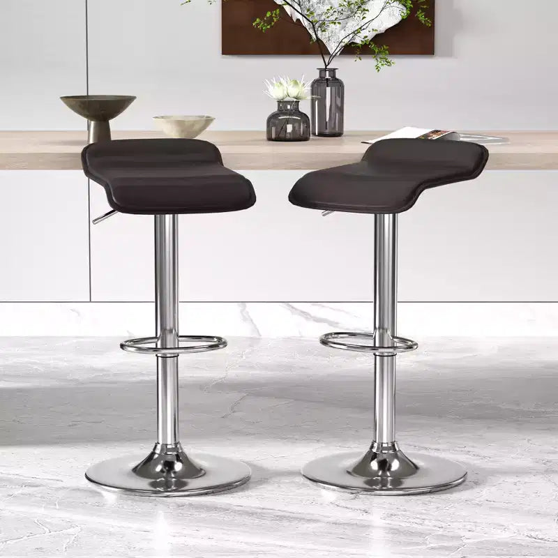Set aus 2 Barhockern, höhenverstellbare Barhocker mit Drehfunktion, für Küche/Bar/Esszimmer/Wohnzimmer