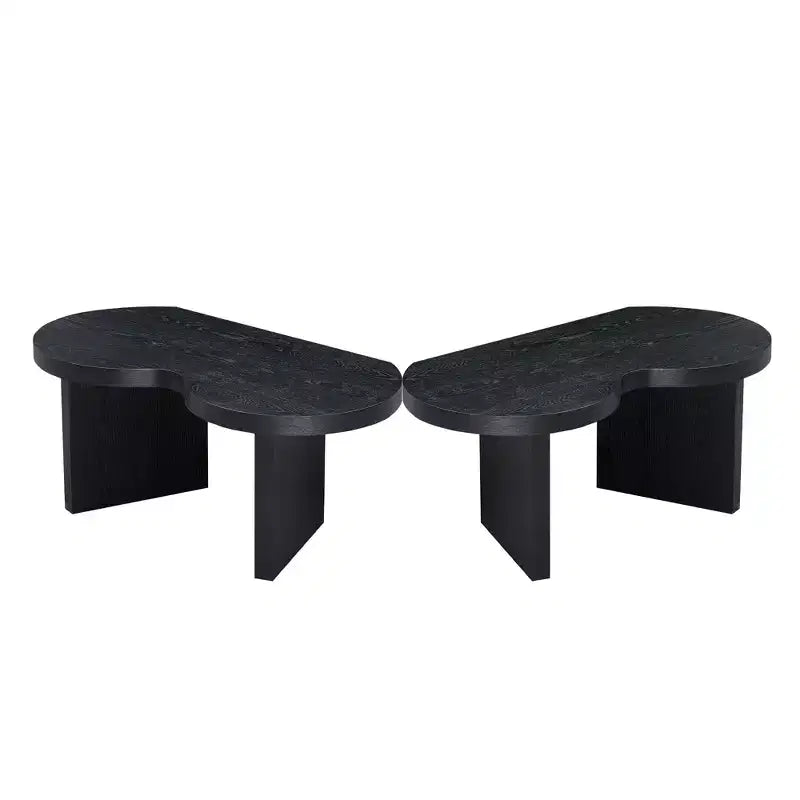 Schmetterlings-Couchtisch aus MDF, teilbar in 2 kleine Tische für Wohnzimmer und Schlafzimmer