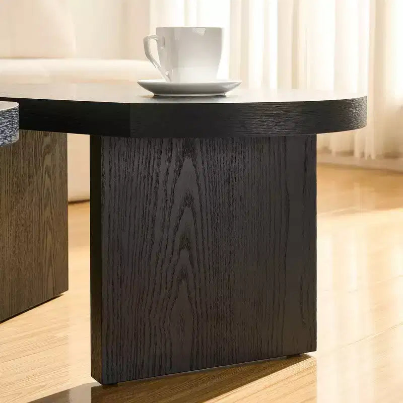 Schmetterlings-Couchtisch aus MDF, teilbar in 2 kleine Tische für Wohnzimmer und Schlafzimmer