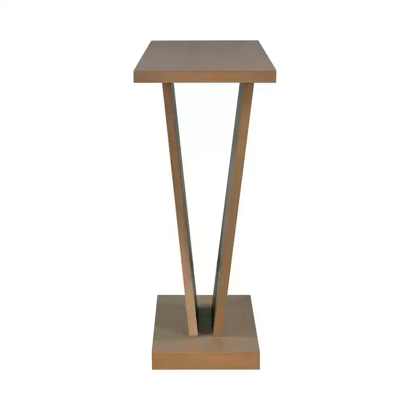 Mesa consola para recibidor, mesa decorativa para pasillo, mesa estrecha para sofá con chapa de madera natural, versatilidad clásica