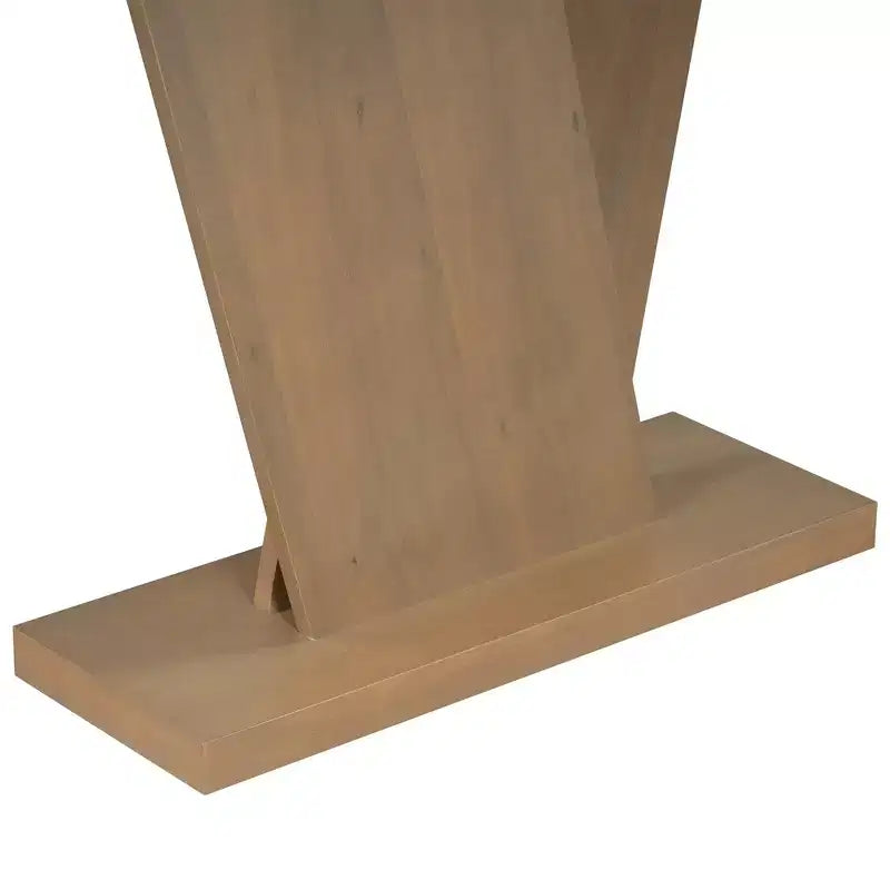 Mesa consola para recibidor, mesa decorativa para pasillo, mesa estrecha para sofá con chapa de madera natural, versatilidad clásica