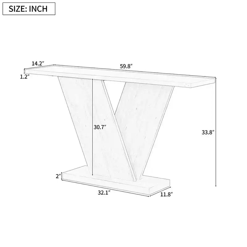 Mesa consola para recibidor, mesa decorativa para pasillo, mesa estrecha para sofá con chapa de madera natural, versatilidad clásica