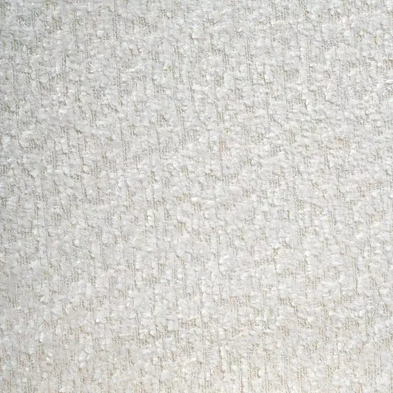 Moderner Esszimmerstuhl aus Gummibaumholz mit Bouclé-Polsterung (2er-Set)