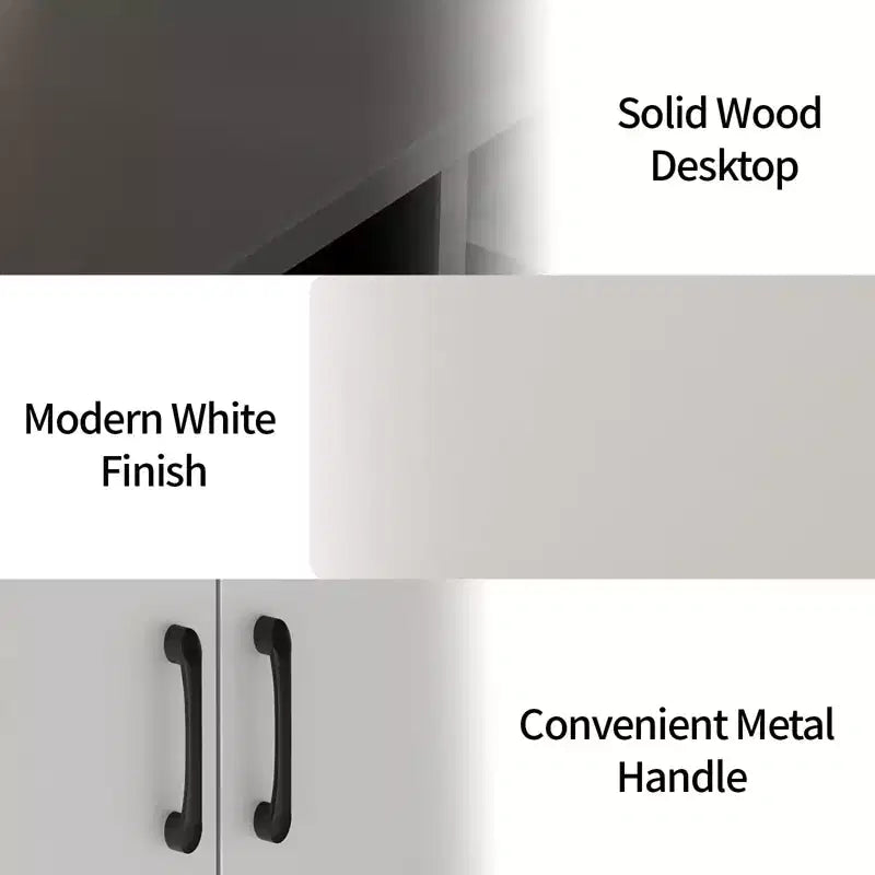 Sideboard mit 47'' Breite - verstellbare Regalböden, Holzschrank mit 3 Schubladen - moderner Kaffeebar-Tisch fürs Wohnzimmer und den Eingangsbereich