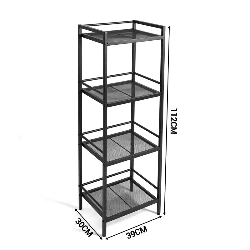 Estantería metálica de 12 unidades estrechas de almacenamiento para organizar el baño, la cocina y la lavandería (juego de 1)