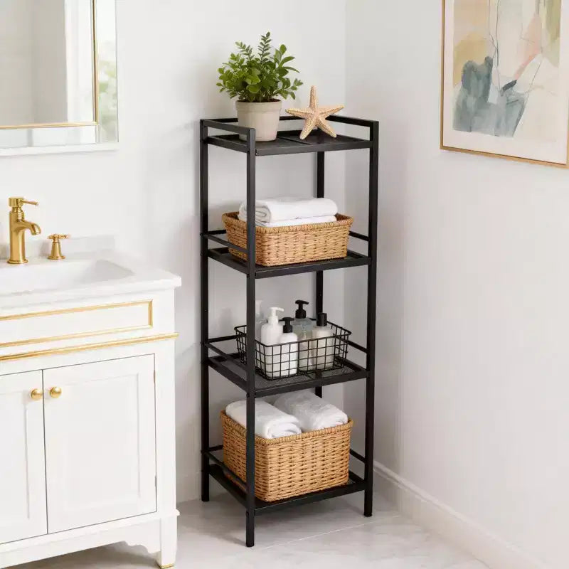 Estantería metálica de 12 unidades estrechas de almacenamiento para organizar el baño, la cocina y la lavandería (juego de 1)