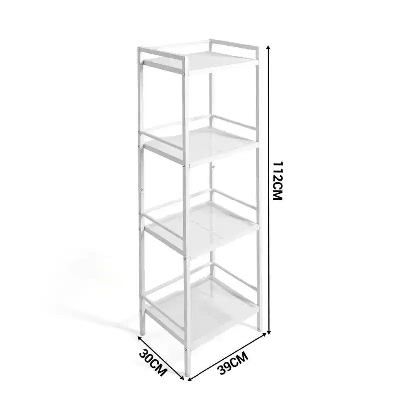 Estantería metálica de 12 unidades estrechas de almacenamiento para organizar el baño, la cocina y la lavandería (juego de 1)
