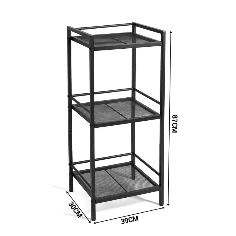 Étagère métallique étroite à 12 niveaux pour l’organisation de la salle de bain, de la cuisine et de la buanderie (lot de 1)