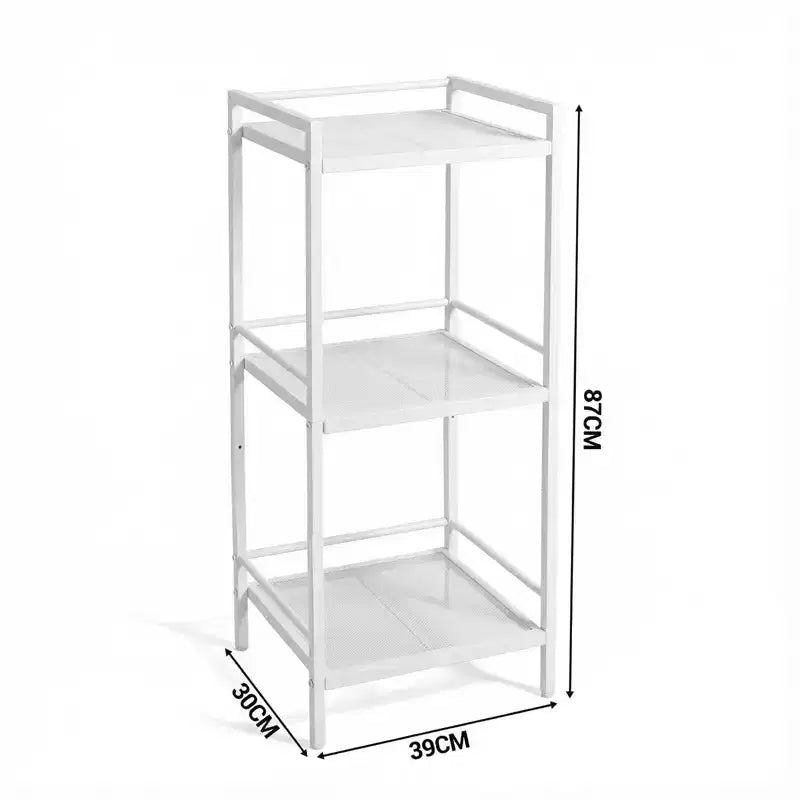 Estantería metálica de 12 unidades estrechas de almacenamiento para organizar el baño, la cocina y la lavandería (juego de 1)