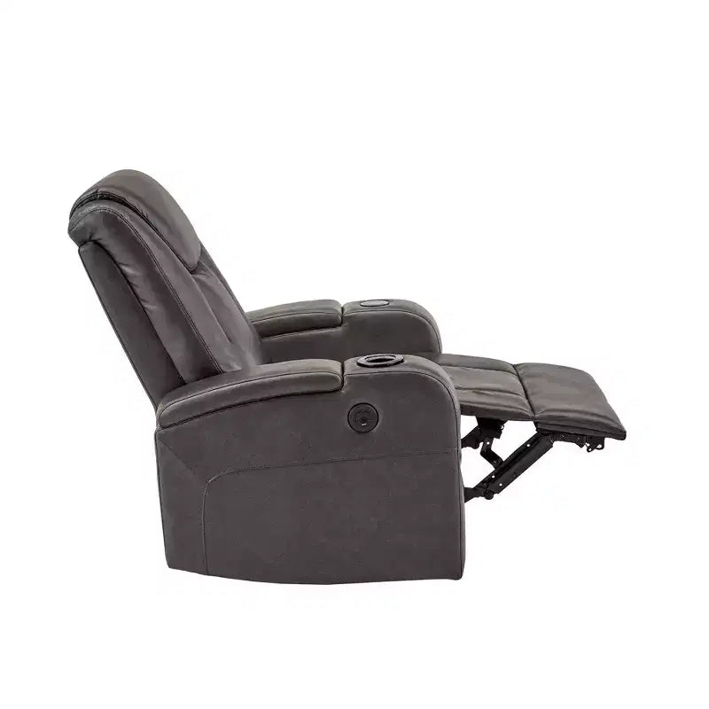Sillón decorativo con cargador USB/inalámbrico y altavoz - Gris