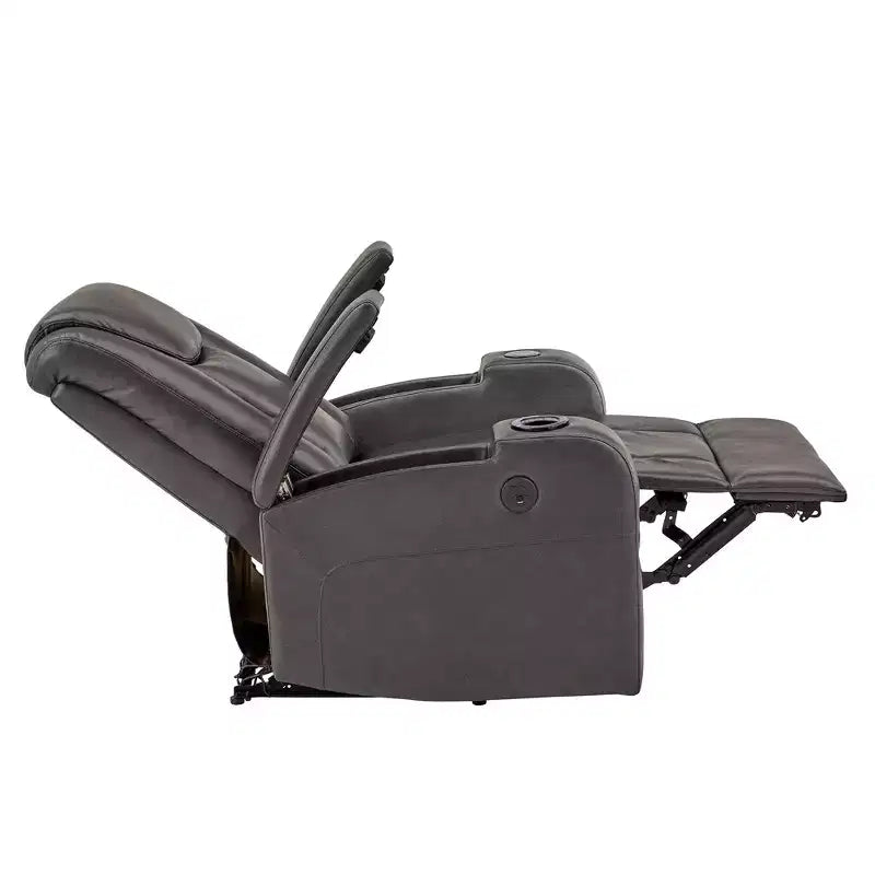 Sillón decorativo con cargador USB/inalámbrico y altavoz - Gris