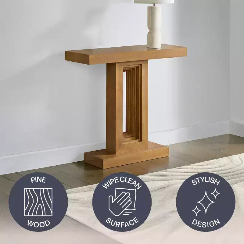 Console en bois massif de 36 Inch