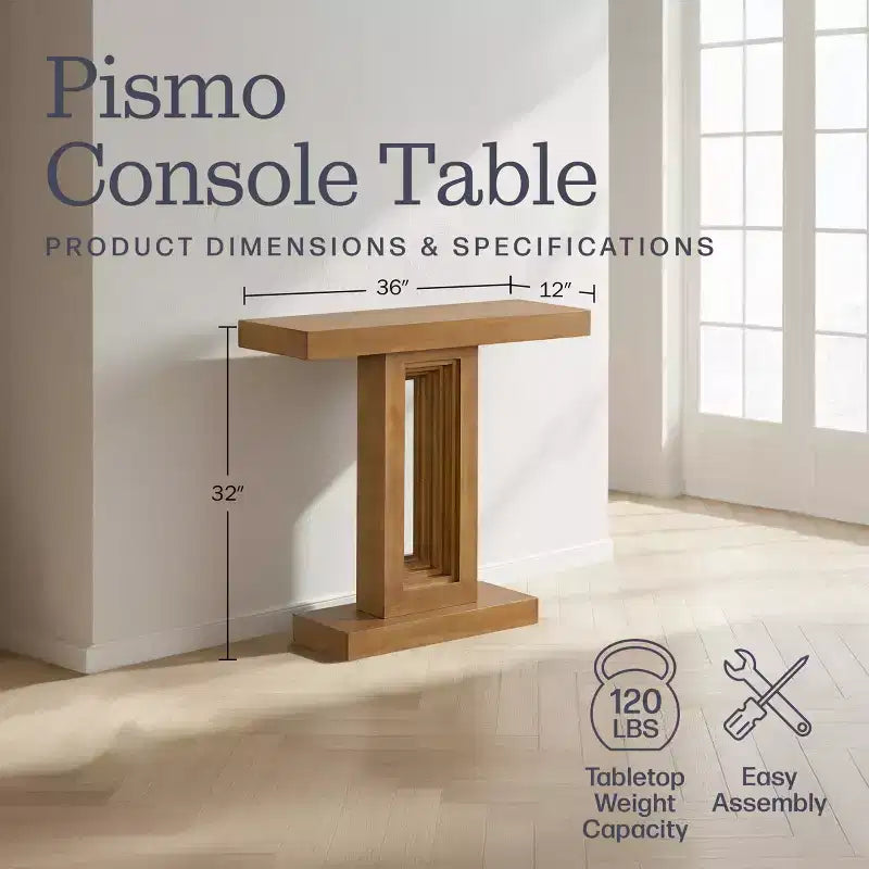 Console en bois massif de 36 Inch