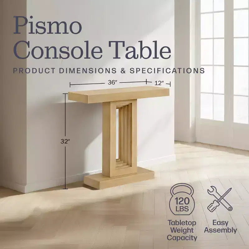 Console en bois massif de 36 Inch