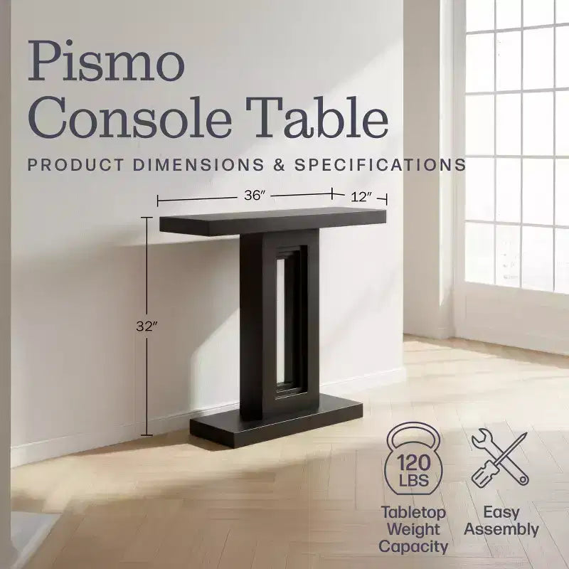 Console en bois massif de 36 Inch